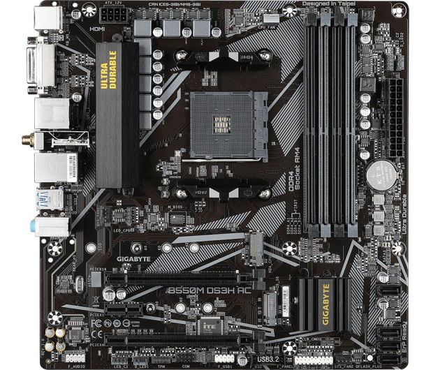 GIGABYTE Płyta główna Gigabyte B550M DS3H AC - 1115615 - zdjęcie 3